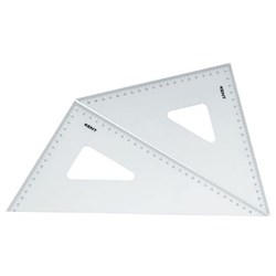 KENT No.10 SET SQUARE SET 1x280mm 60Deg 1x200mm 45Degree